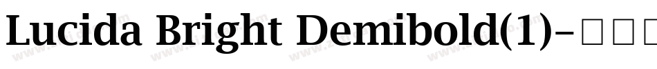 Lucida Bright Demibold(1)字体转换